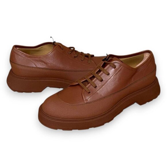 BOSS Gladwin Men's Brown Leather Derby Shoes US 9 (UK 8 EU 42) MSRP $350 - Picture 4 of 4